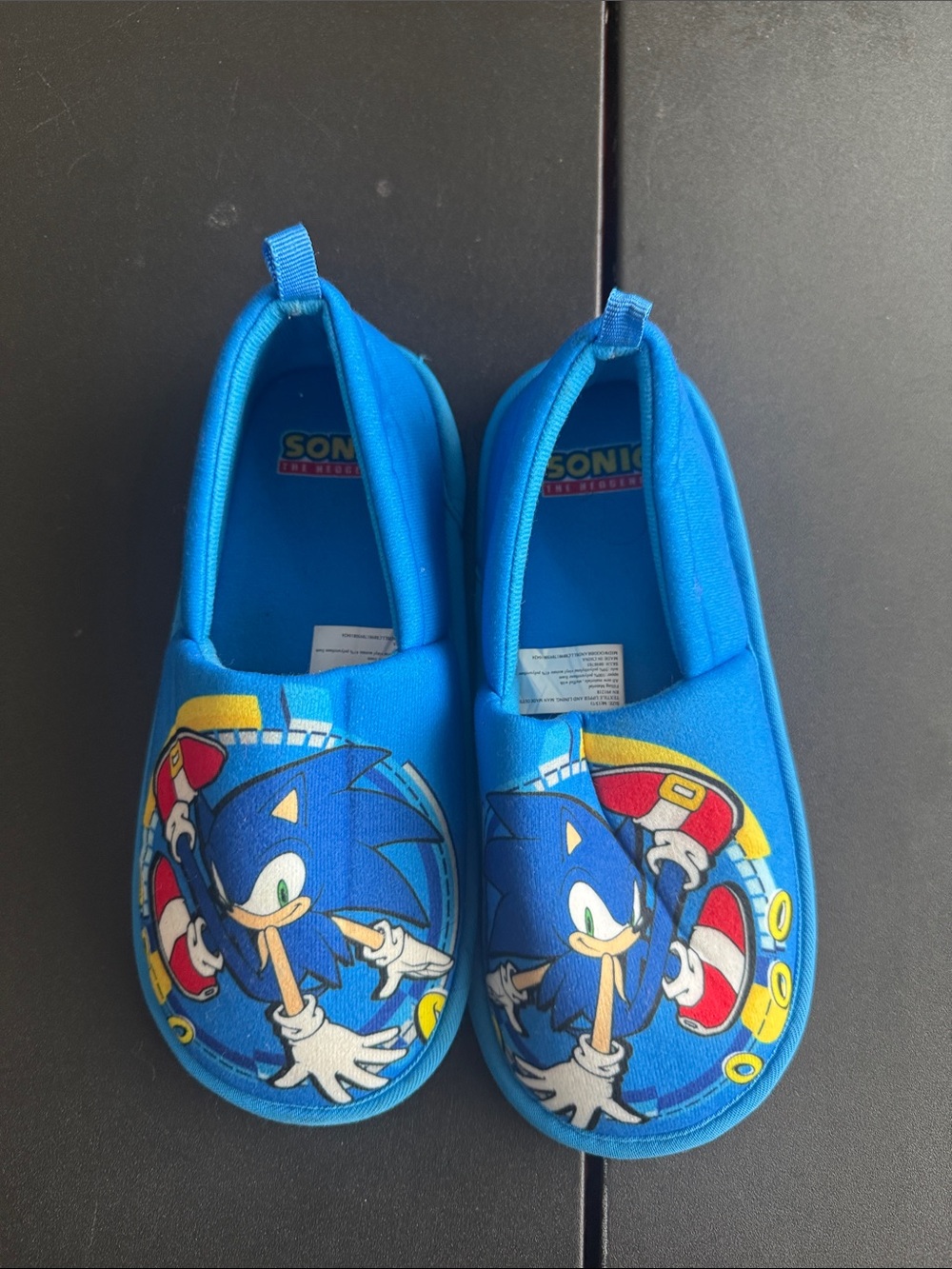 Sonic Blue Kids Slip-On Shoes